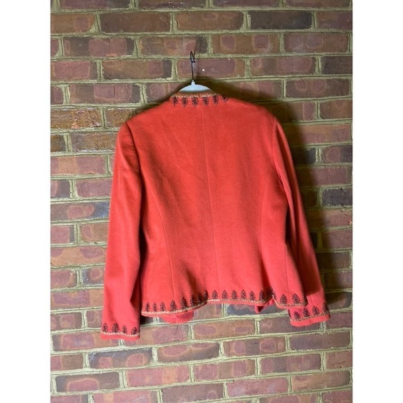 Carlisle Wool Cashmere Angora Embroidered Blazer Jacket - Picture 3 of 4